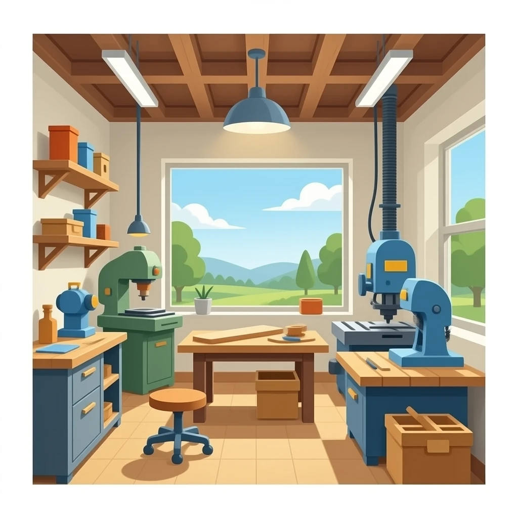 atelier menuiserie moderne machines emoji