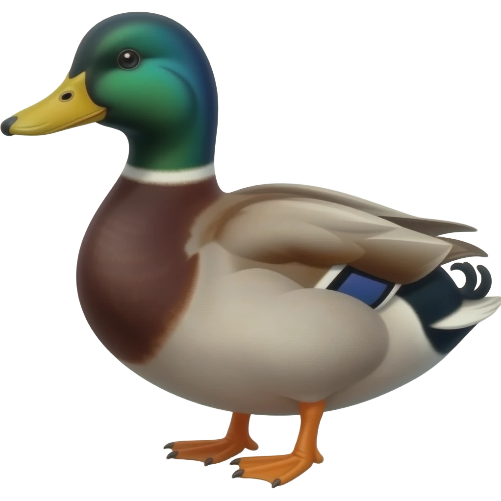 Black duck emoji