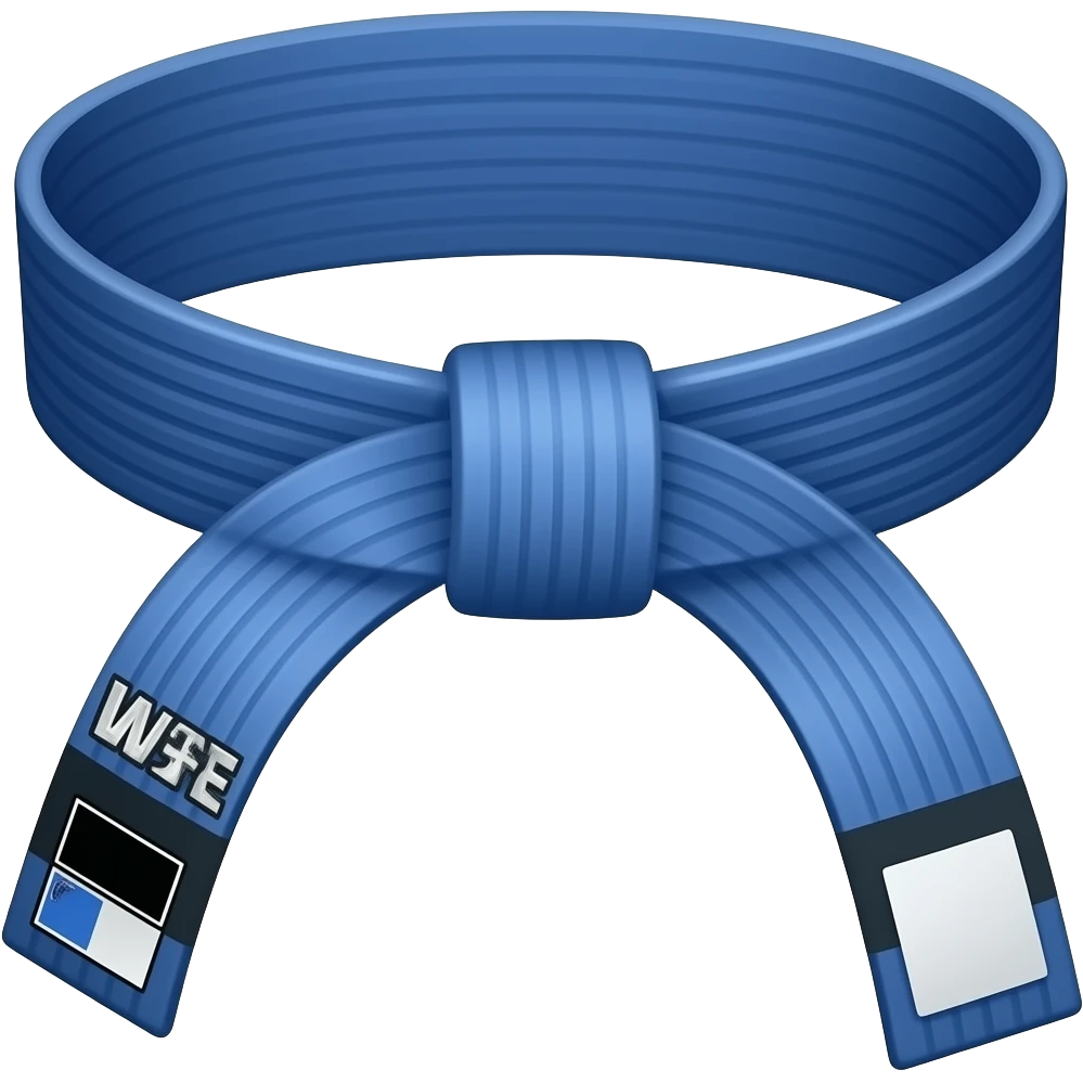 Quero só a faixa azul sem o kimono emoji