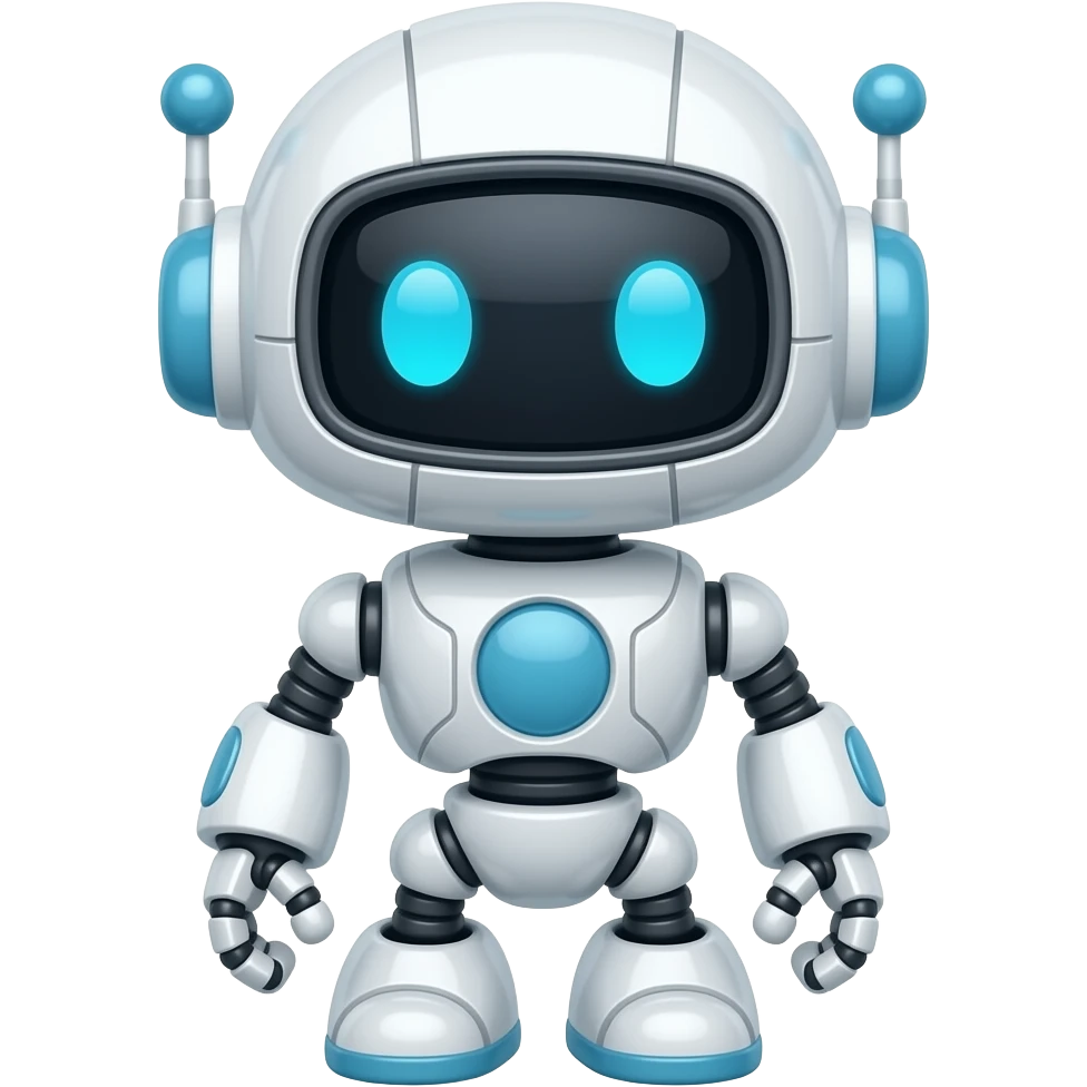 Cute robot emoji
