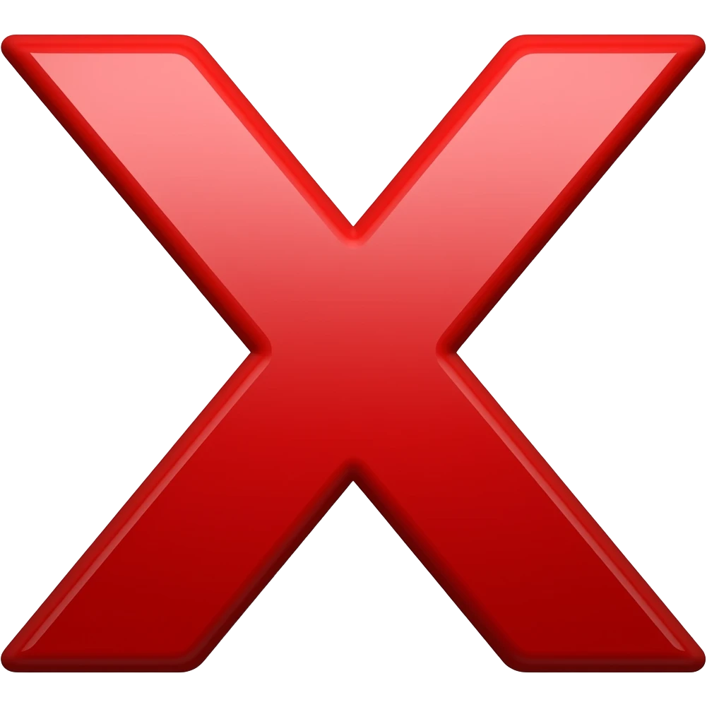red x emoji