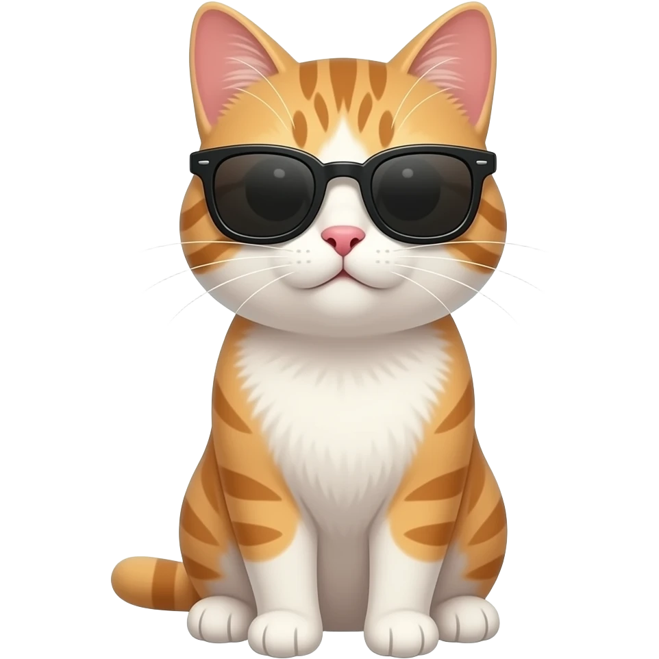 Cat wearing sunglasses emoji