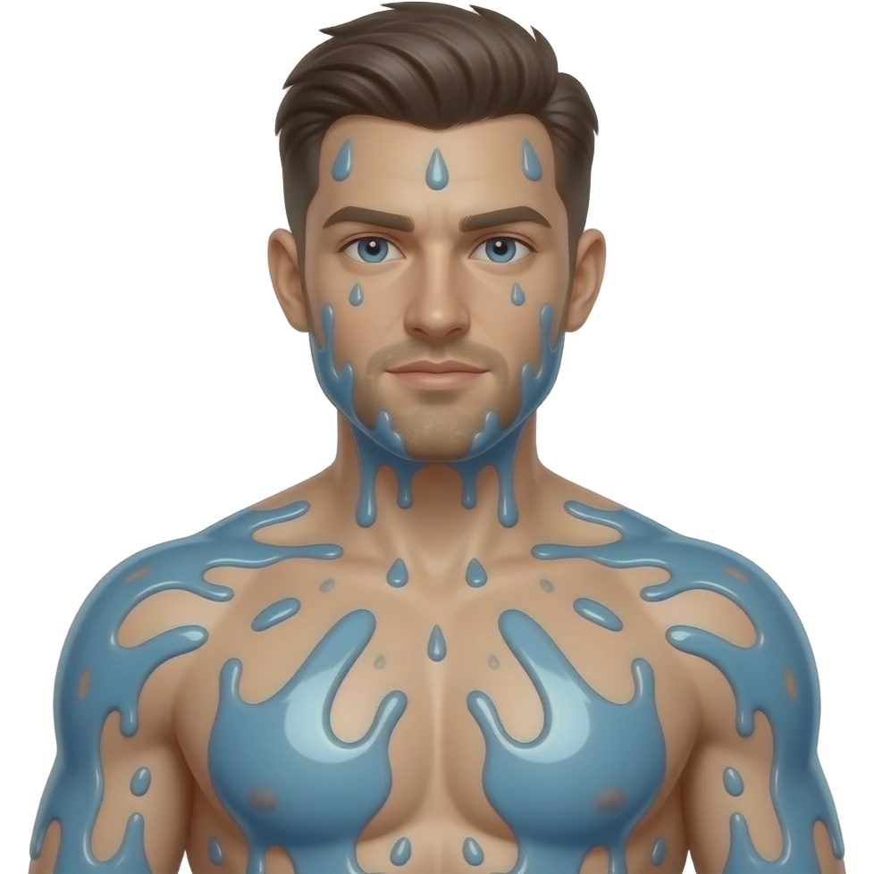 Guy with cum all over him emoji