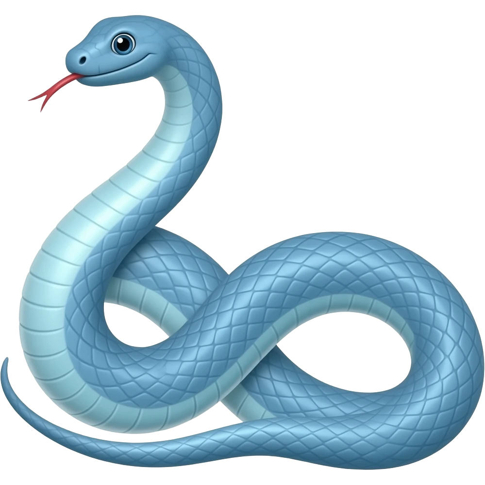 blue snake emoji