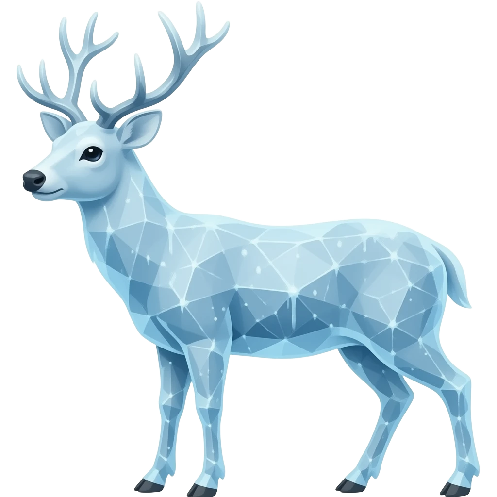 Frozen deer emoji