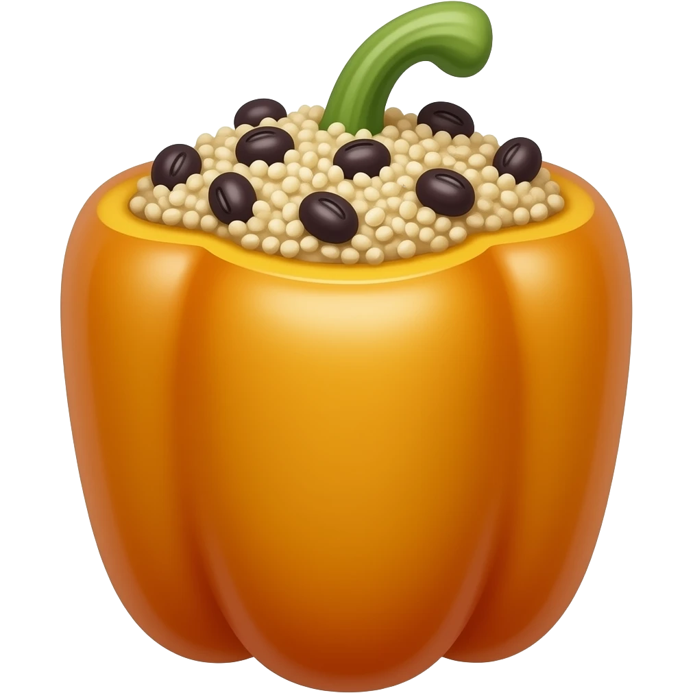 Quinoa & Black Bean Stuffed Peppers no stem emoji