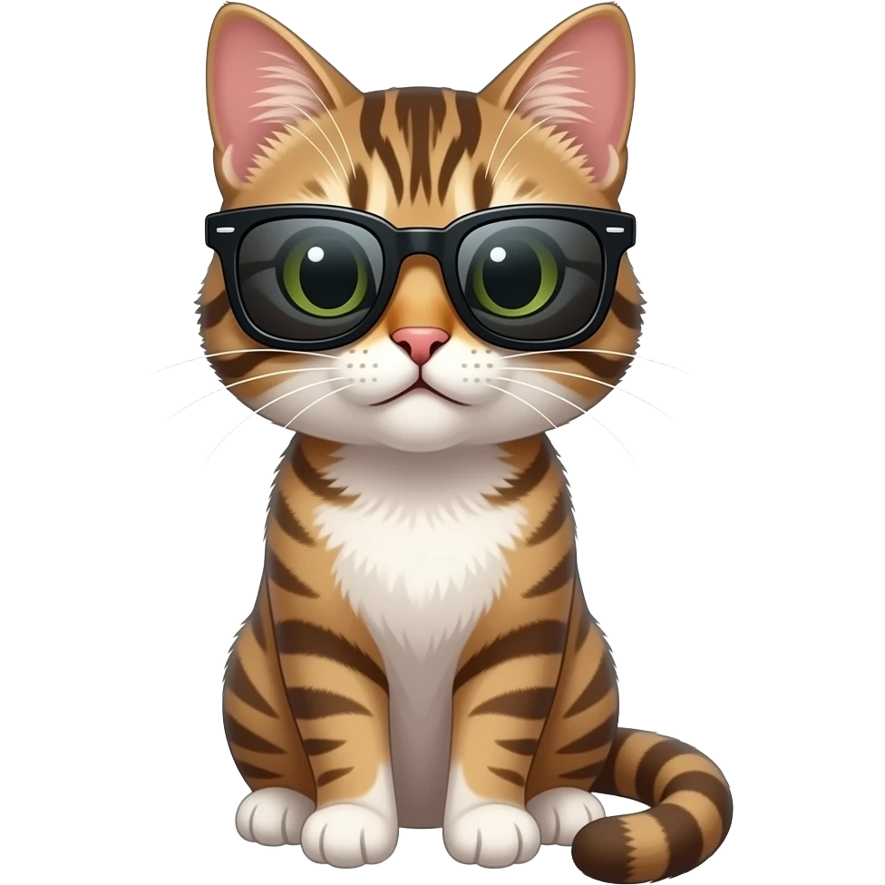Cat wearing sunglasses emoji