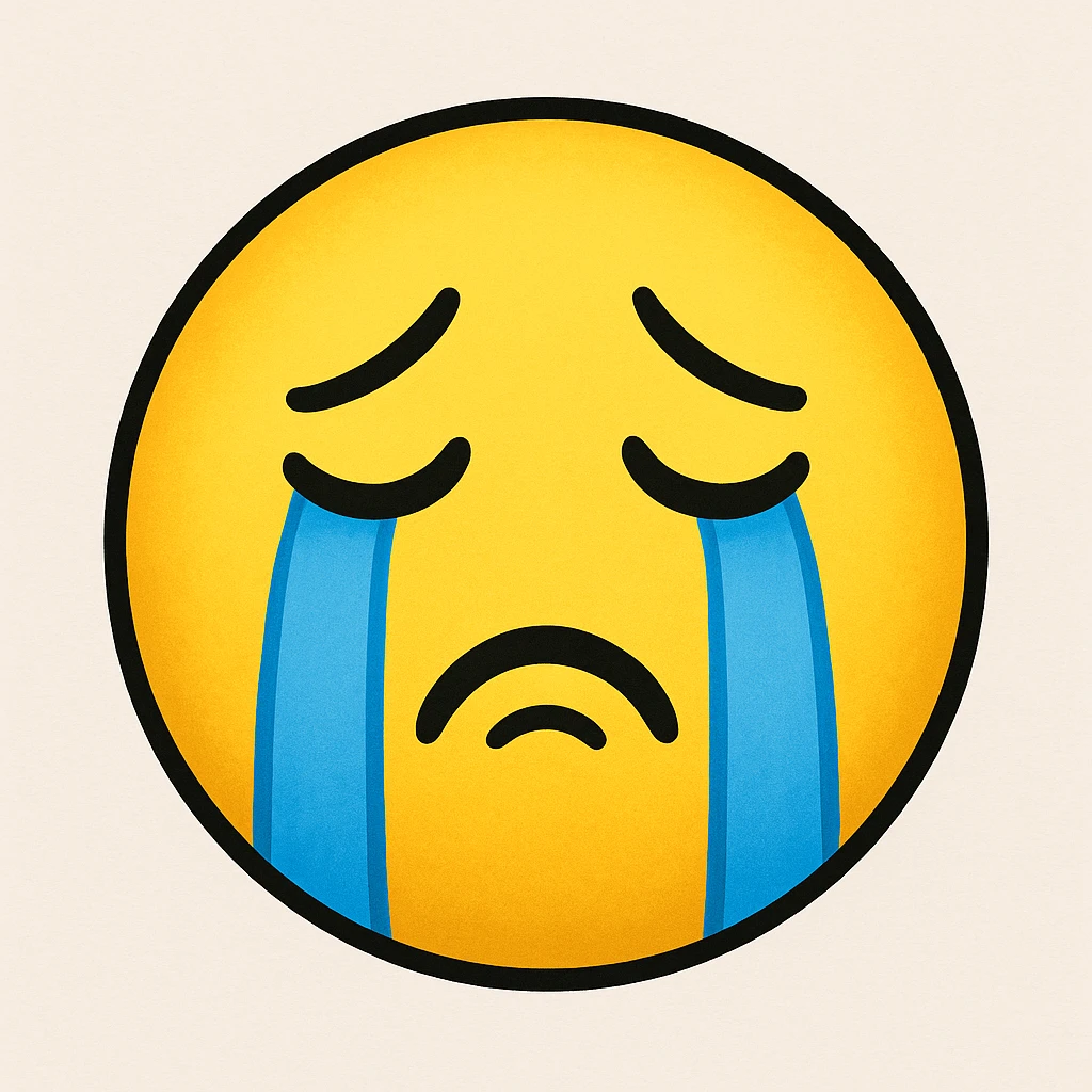 crying face emoji emoji