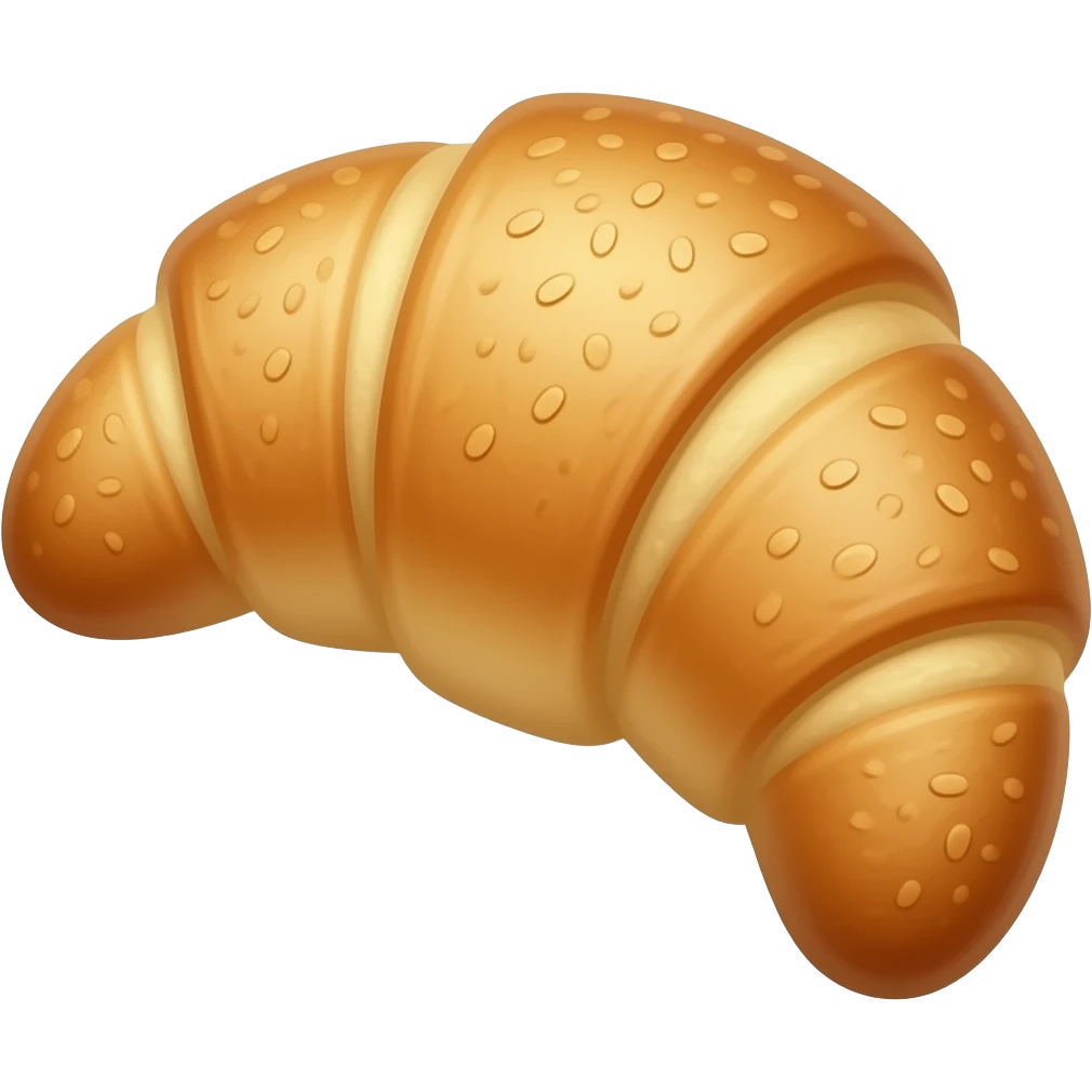 Short croissant-shaped salt bread emoji