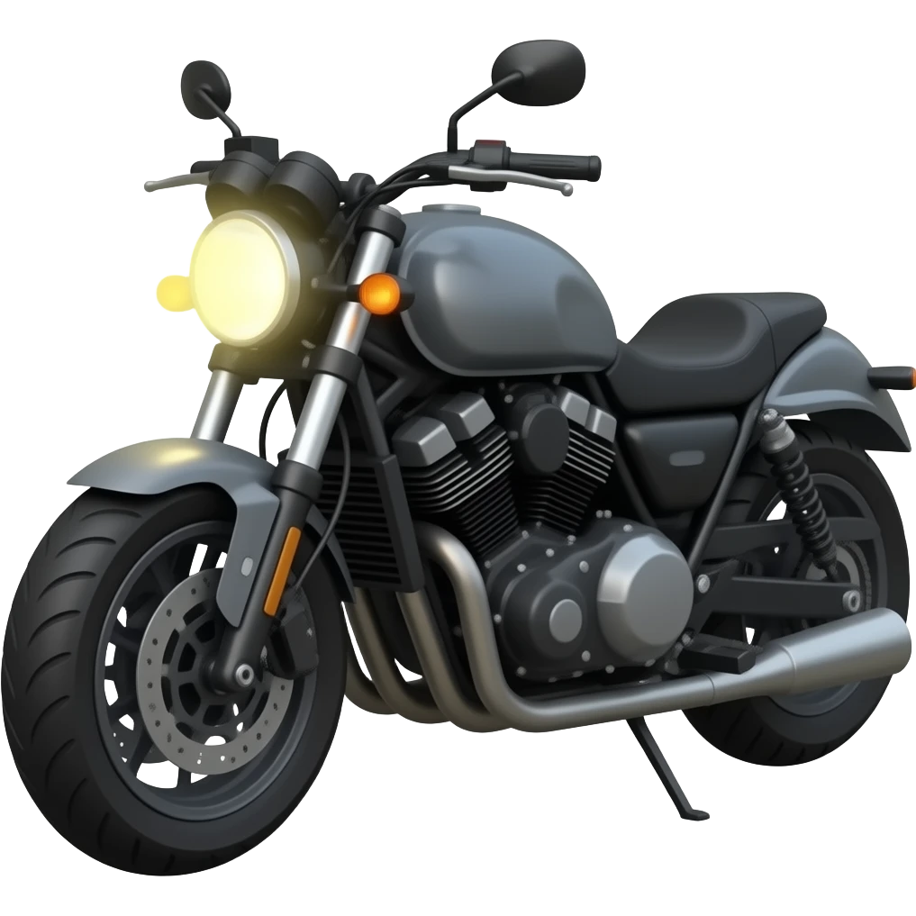 motorcycle with flashing headlights emoji