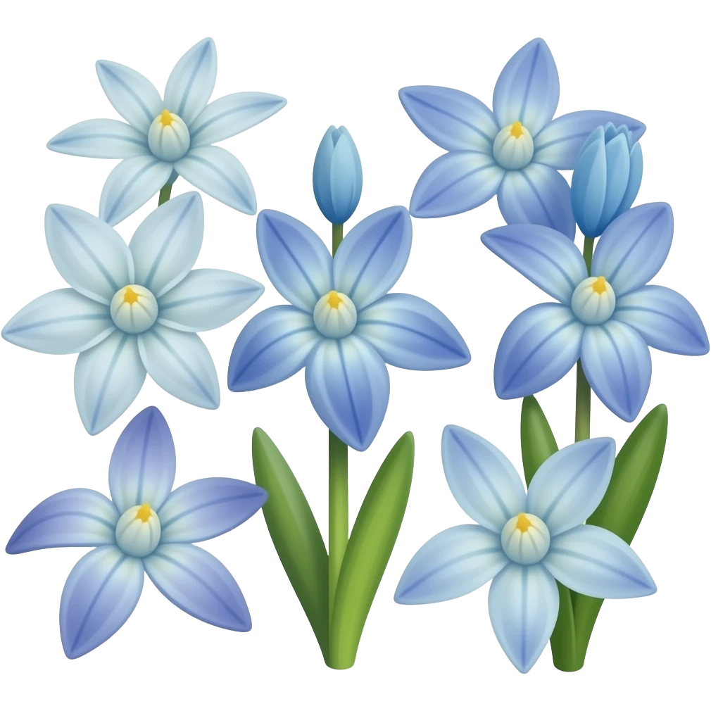 Scilla flowers emoji