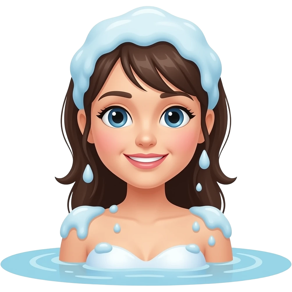 Chica bañándose emoji