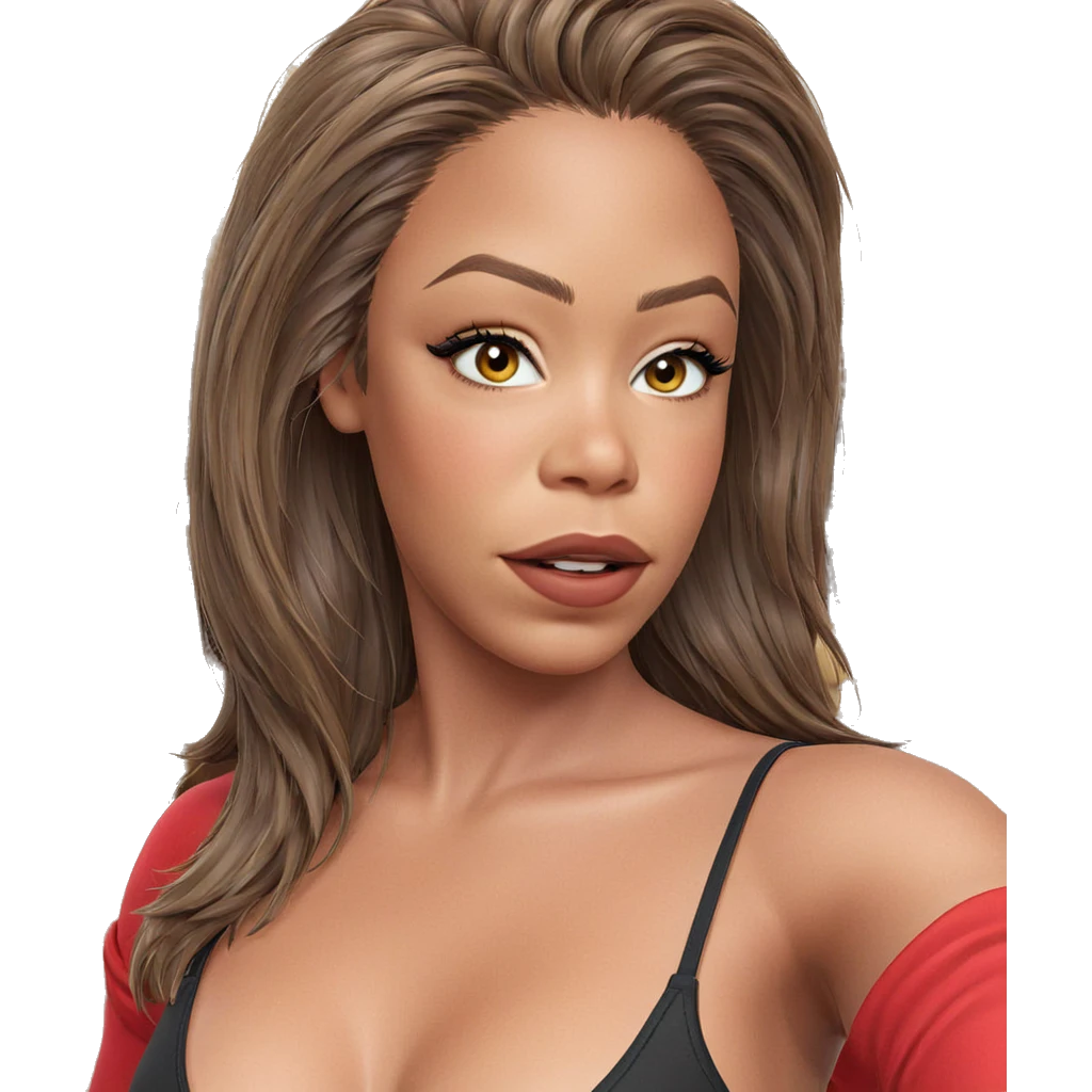 brown haired beauty indoors emoji