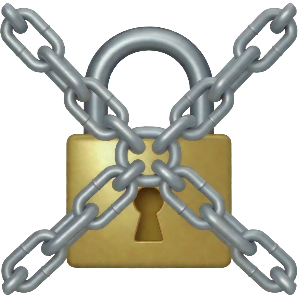⛓️+ 🔒 emoji