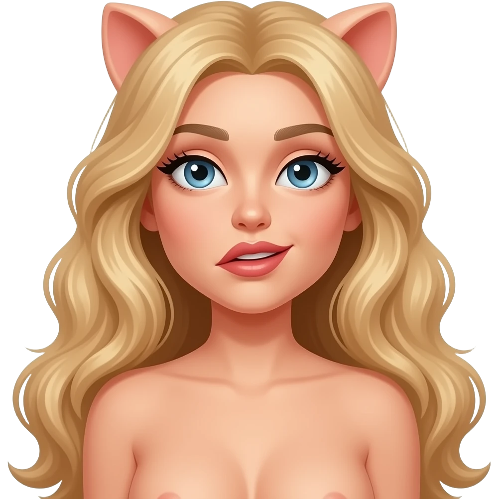 Naked woman sex with FUTA emoji