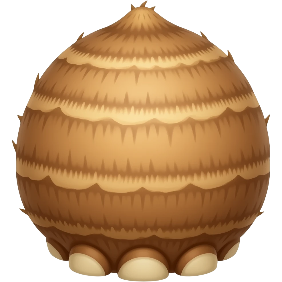 Round elephant foot yam emoji
