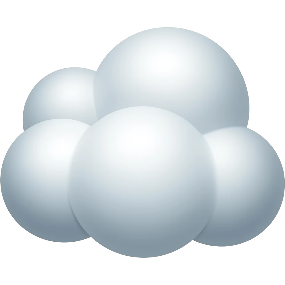 cumulus cloud emoji