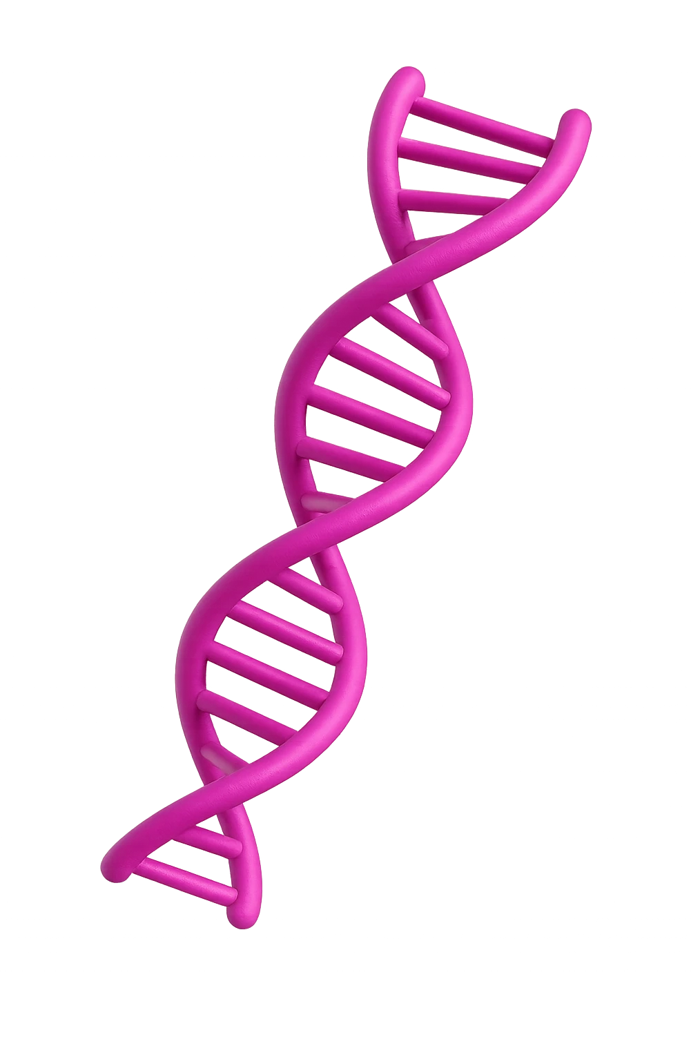 DNA 3D MAGENTA FLUTTUA IN ARIA emoji