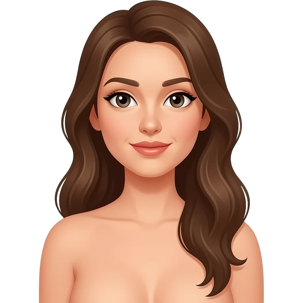 Totally nude woman emoji