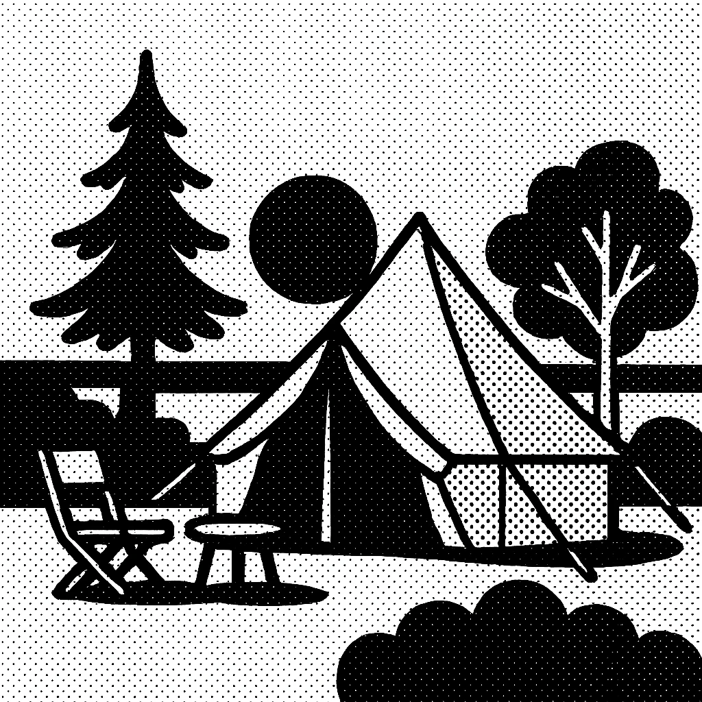 glamping sunset emoji