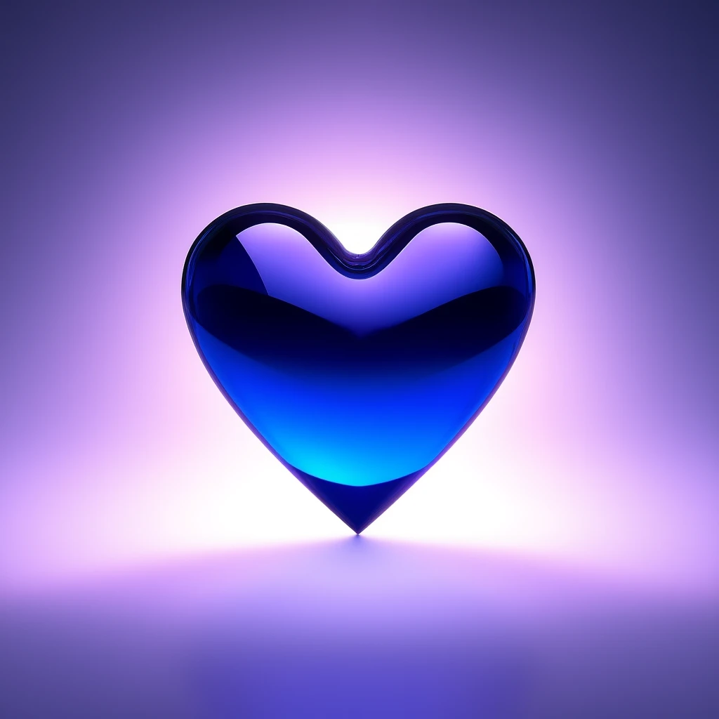 heart with a glassy effect emoji