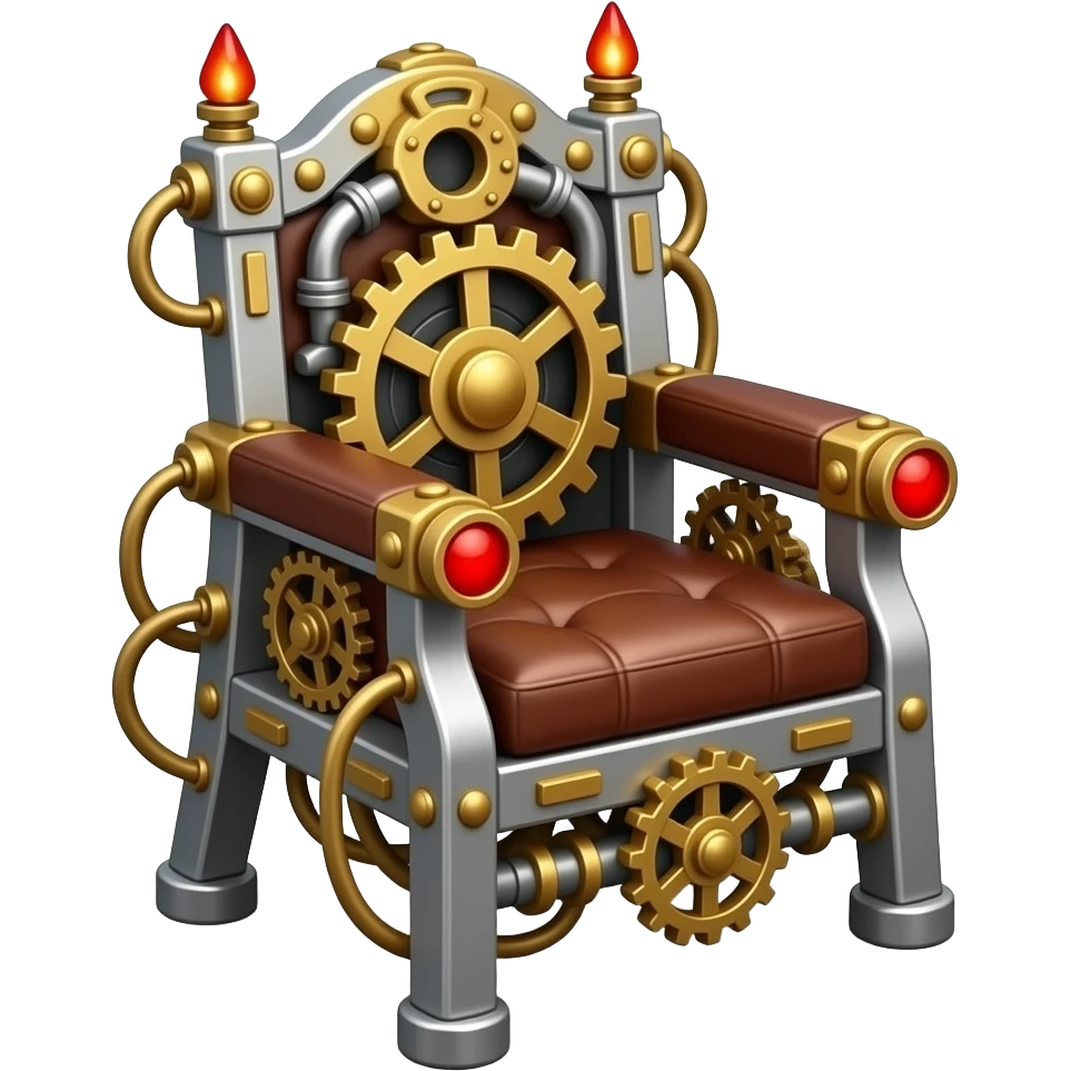 steampunk electric chair emoji