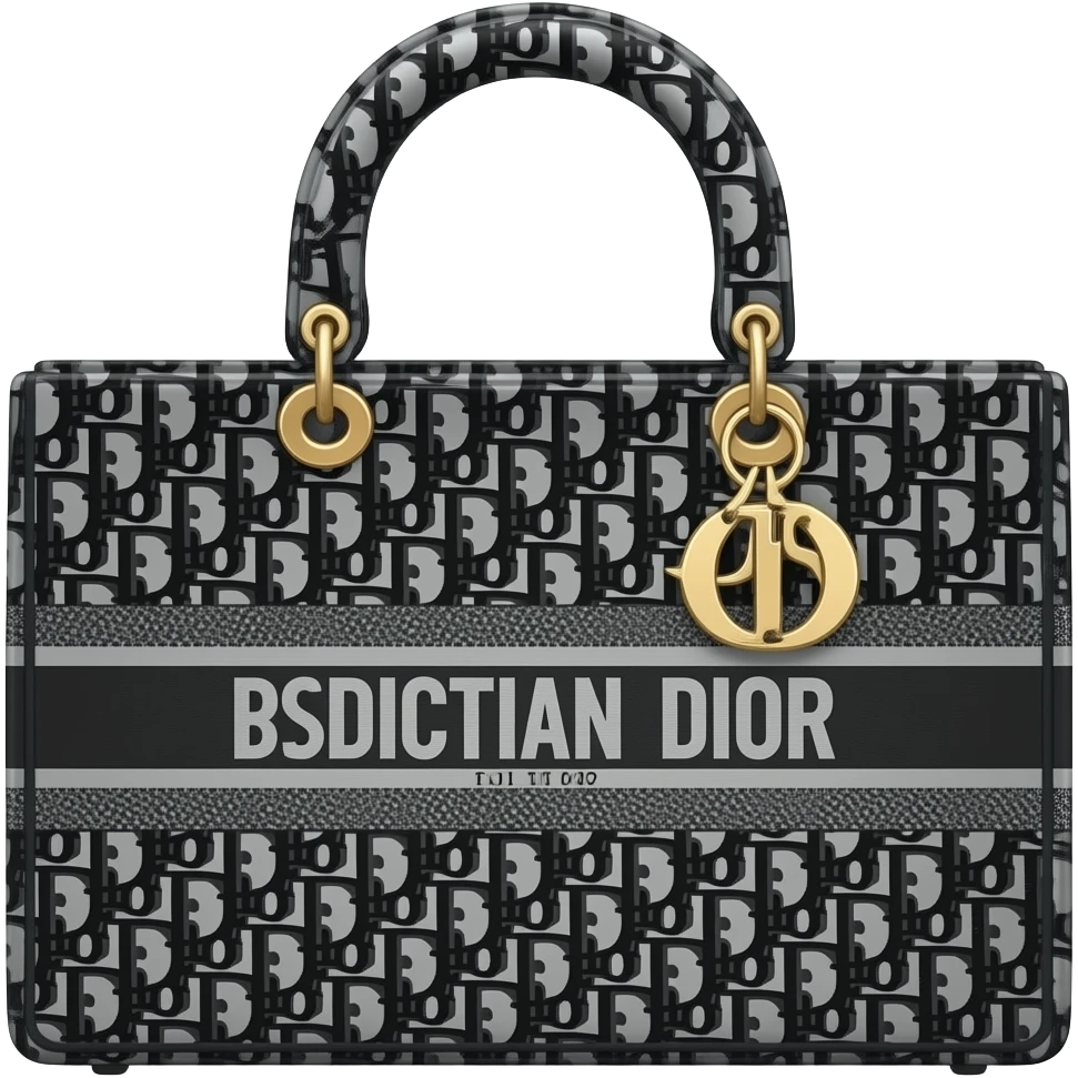 black tote dior bag emoji