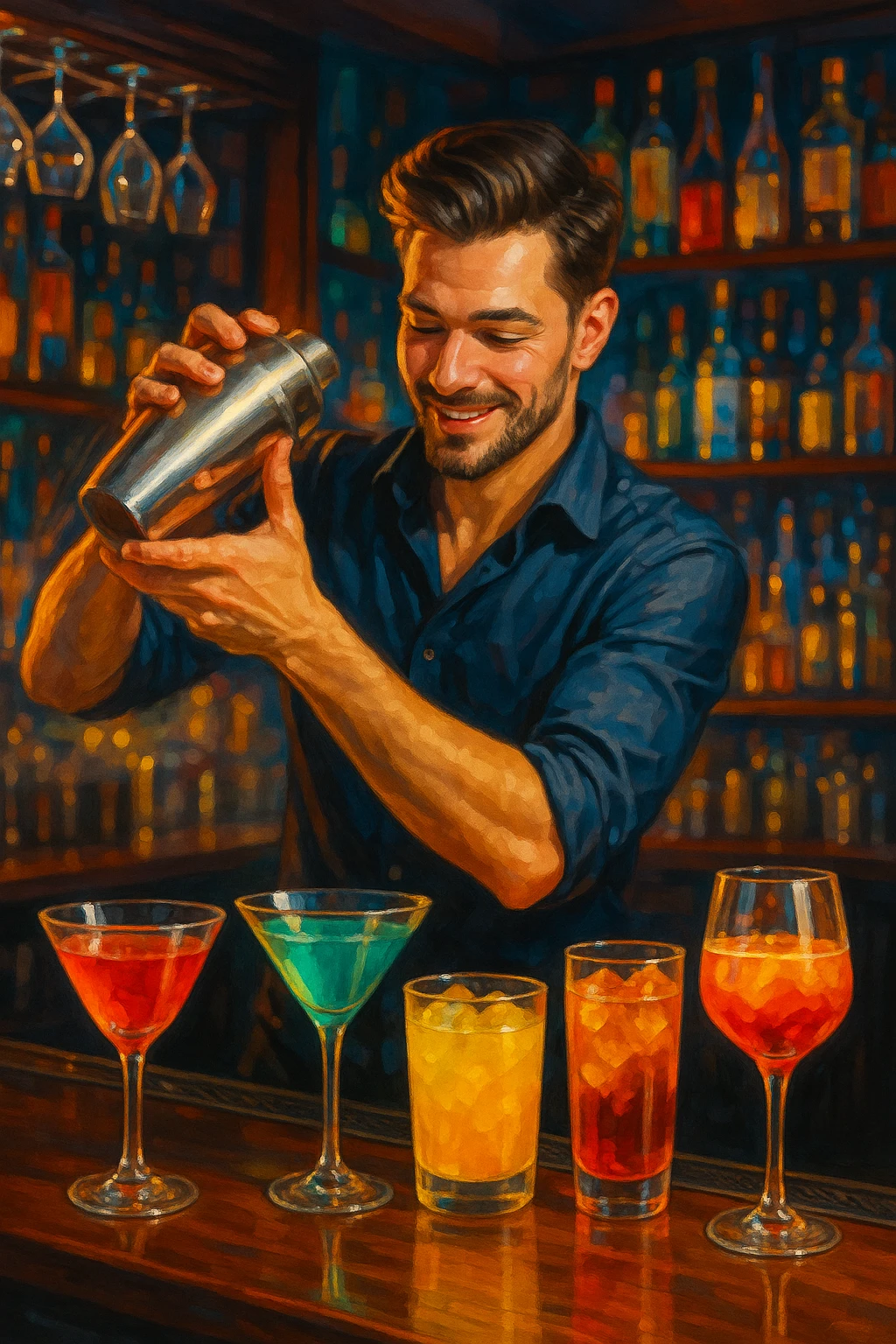 bartender mixing drinks emoji