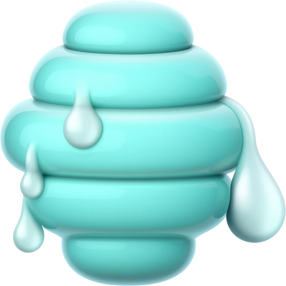Color Cyan honey emoji