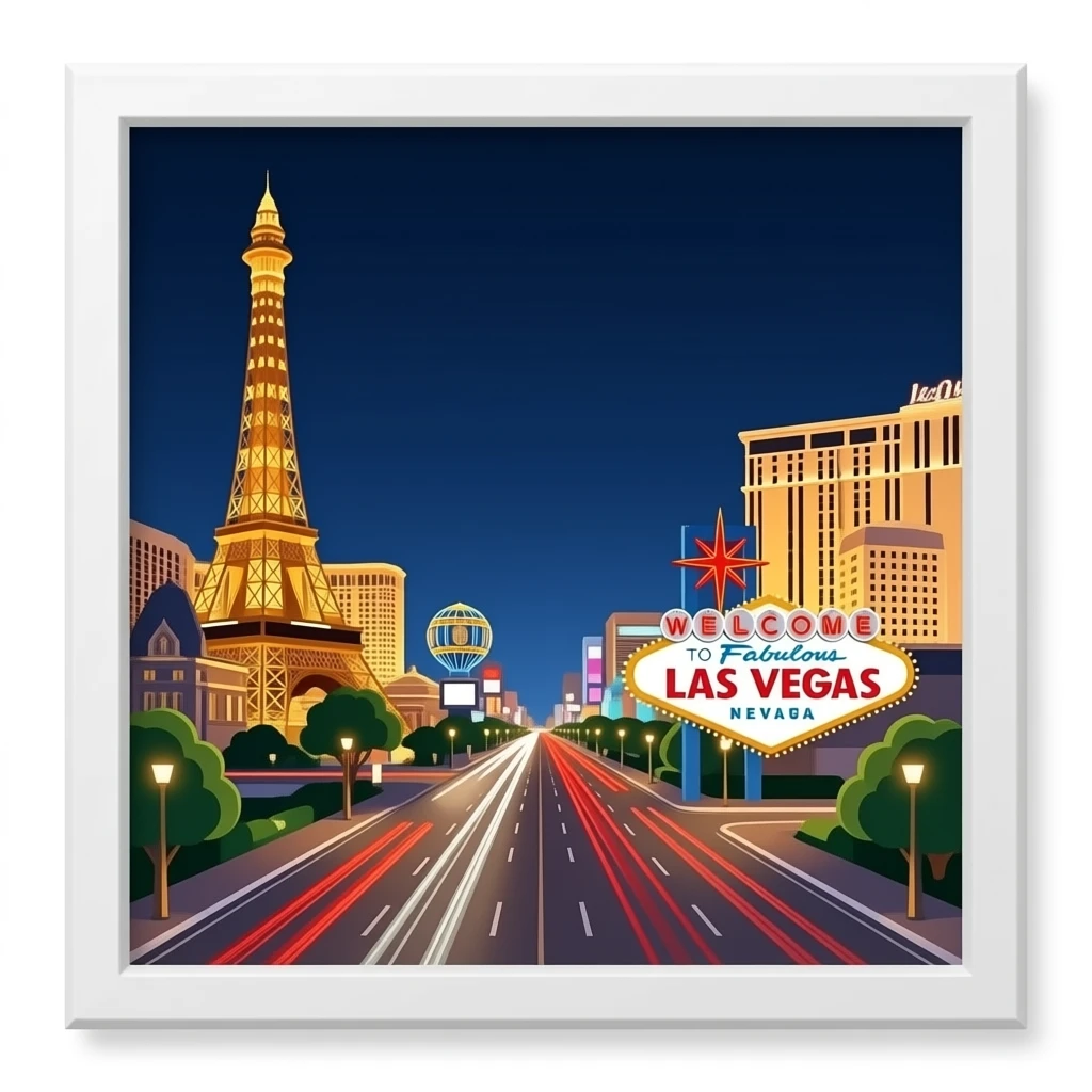 Las Vegas strip emoji