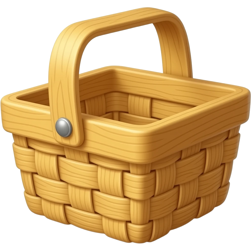 wood shopping basket emoji