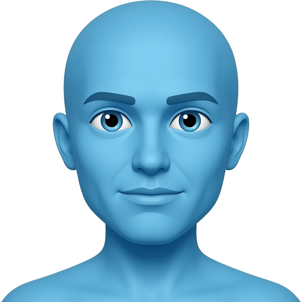 blue people emoji