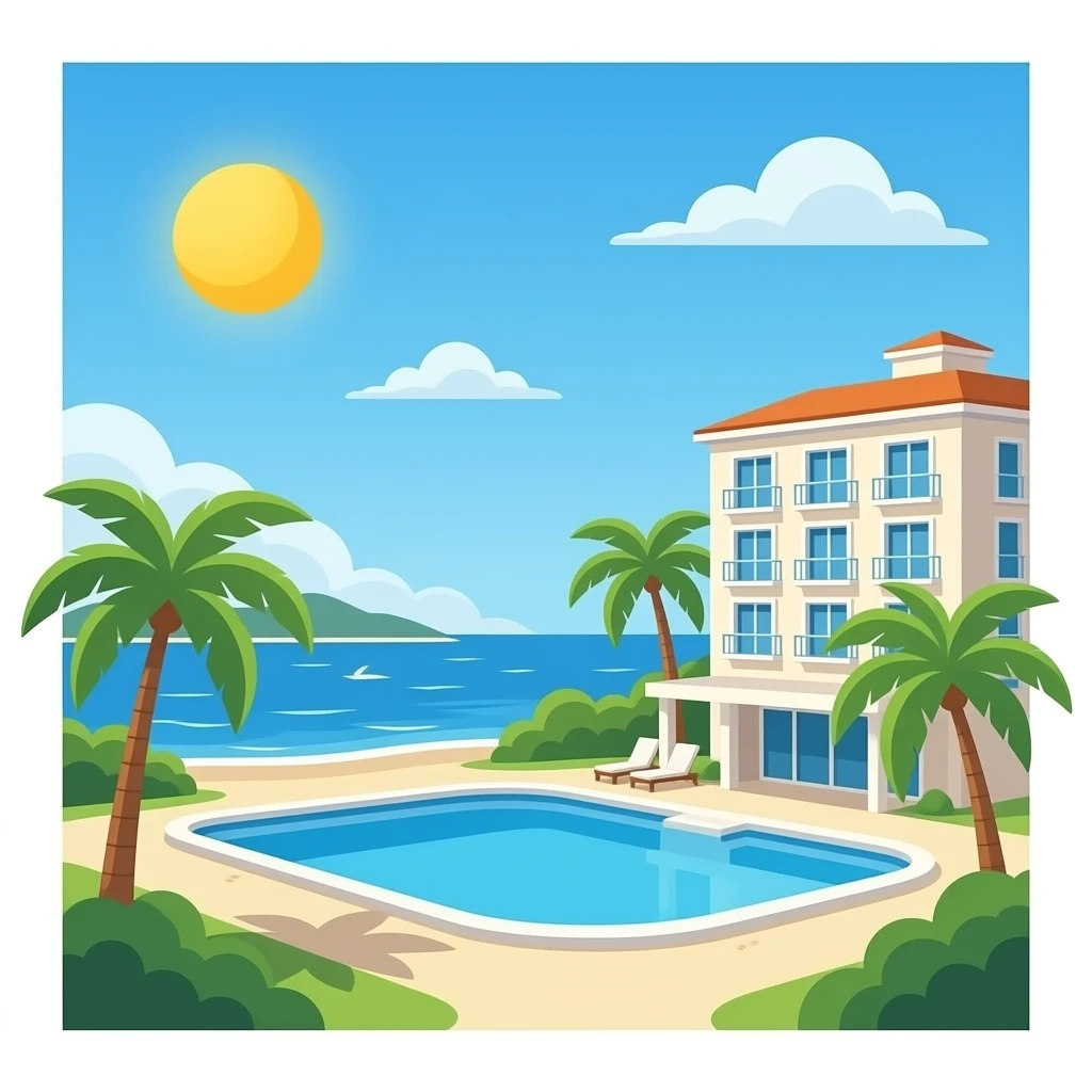 sea view hotel emoji
