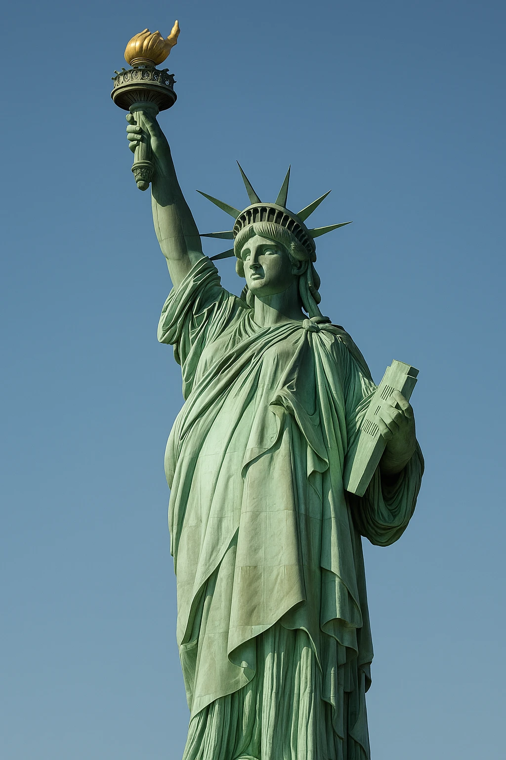Statue of Liberty, iconic American symbol, detailed, realistic, majestic emoji