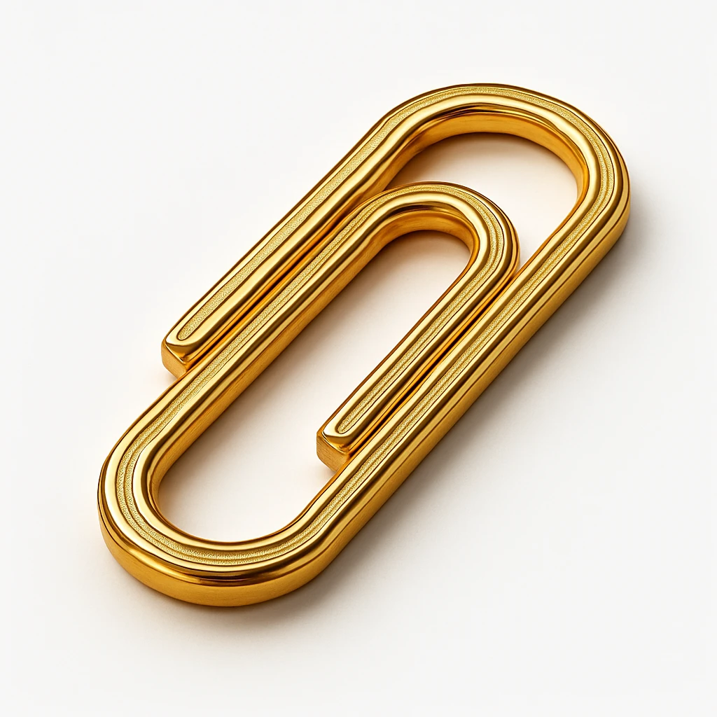 Paper clip emoji