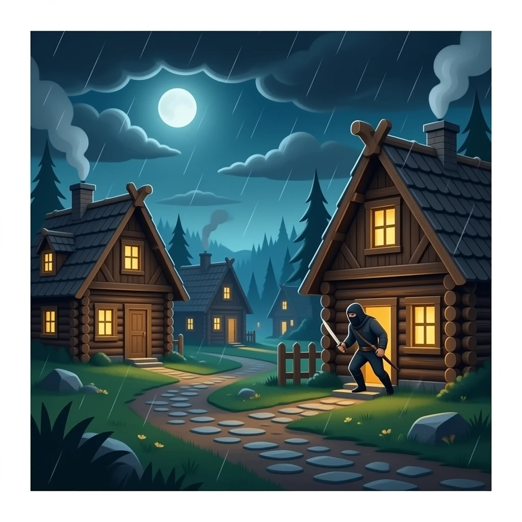 un poble travallan i cubrinse les cases amb fusta i que surtin personestravallan emoji