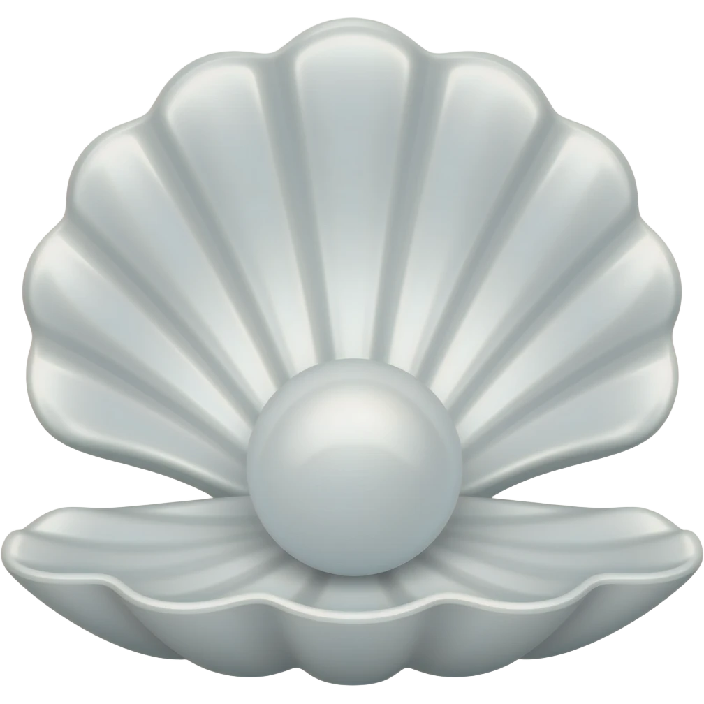 shell with pearl white emoji