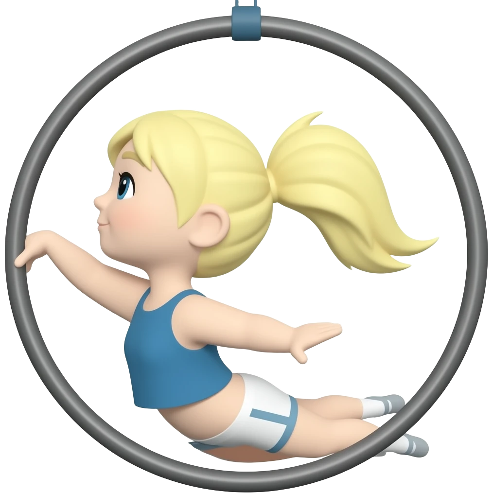 Aerial hoop emoji