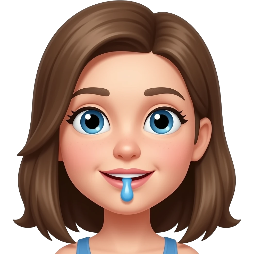 squirting cum on a girls face emoji