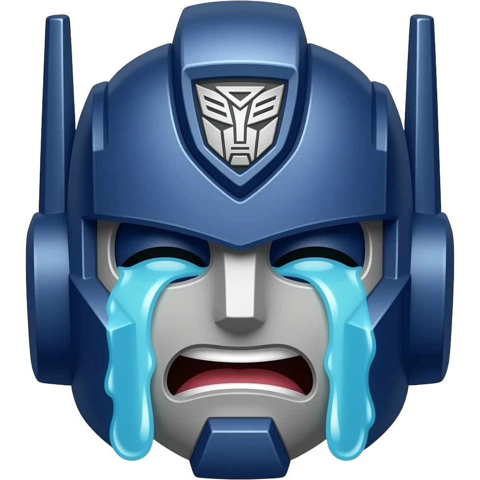 Optimus prime cry laughing emoji