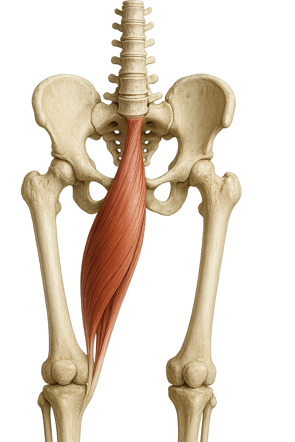 ILEOPSOAS DI UN CORPO UMANO ANATOMICO REALISTICO, iperrealistico 4k emoji