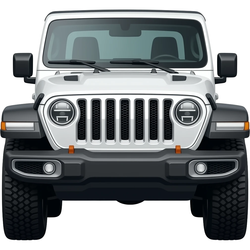 White Jeep Rubicon emoji