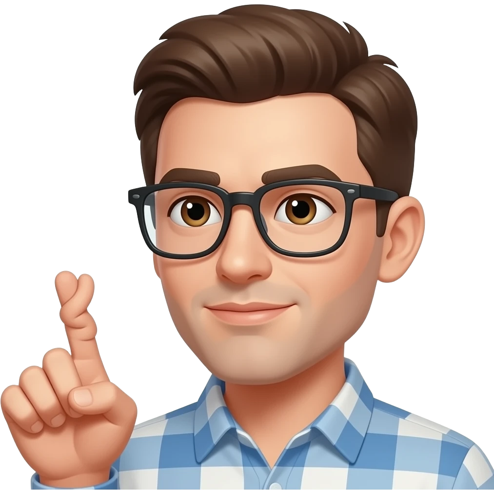 West side emoji. 2 fingers twisted in the middle emoji