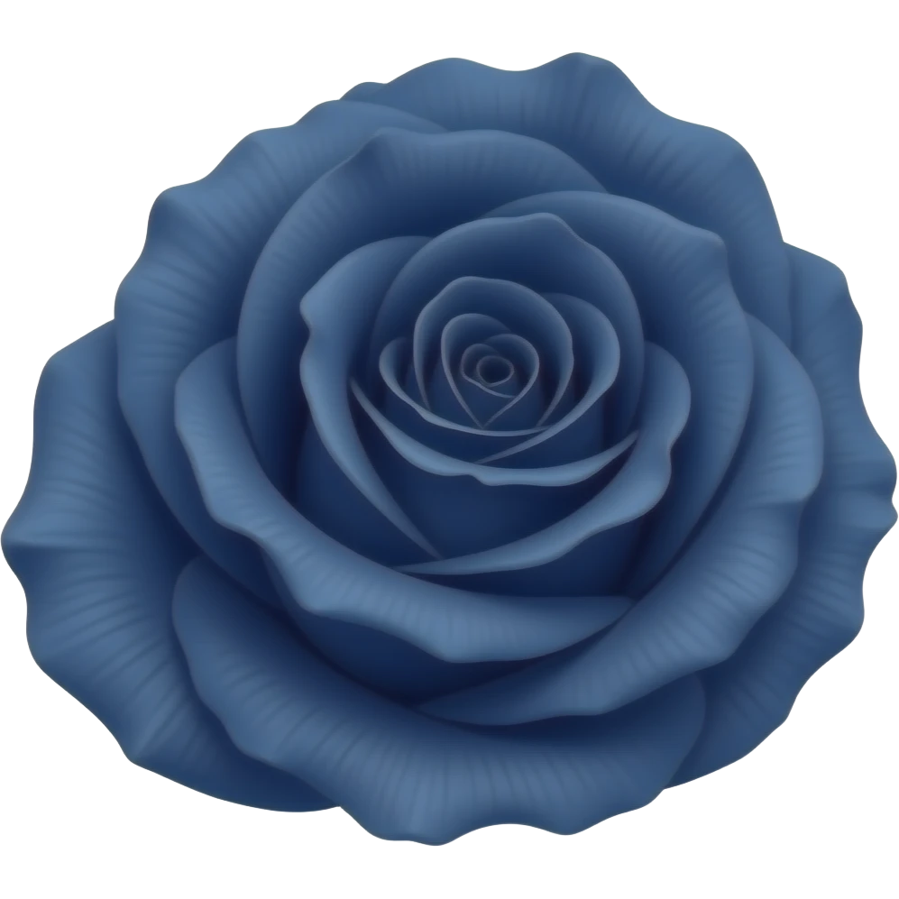 Emoji de rosa marchita 🥀 en azul marino emoji