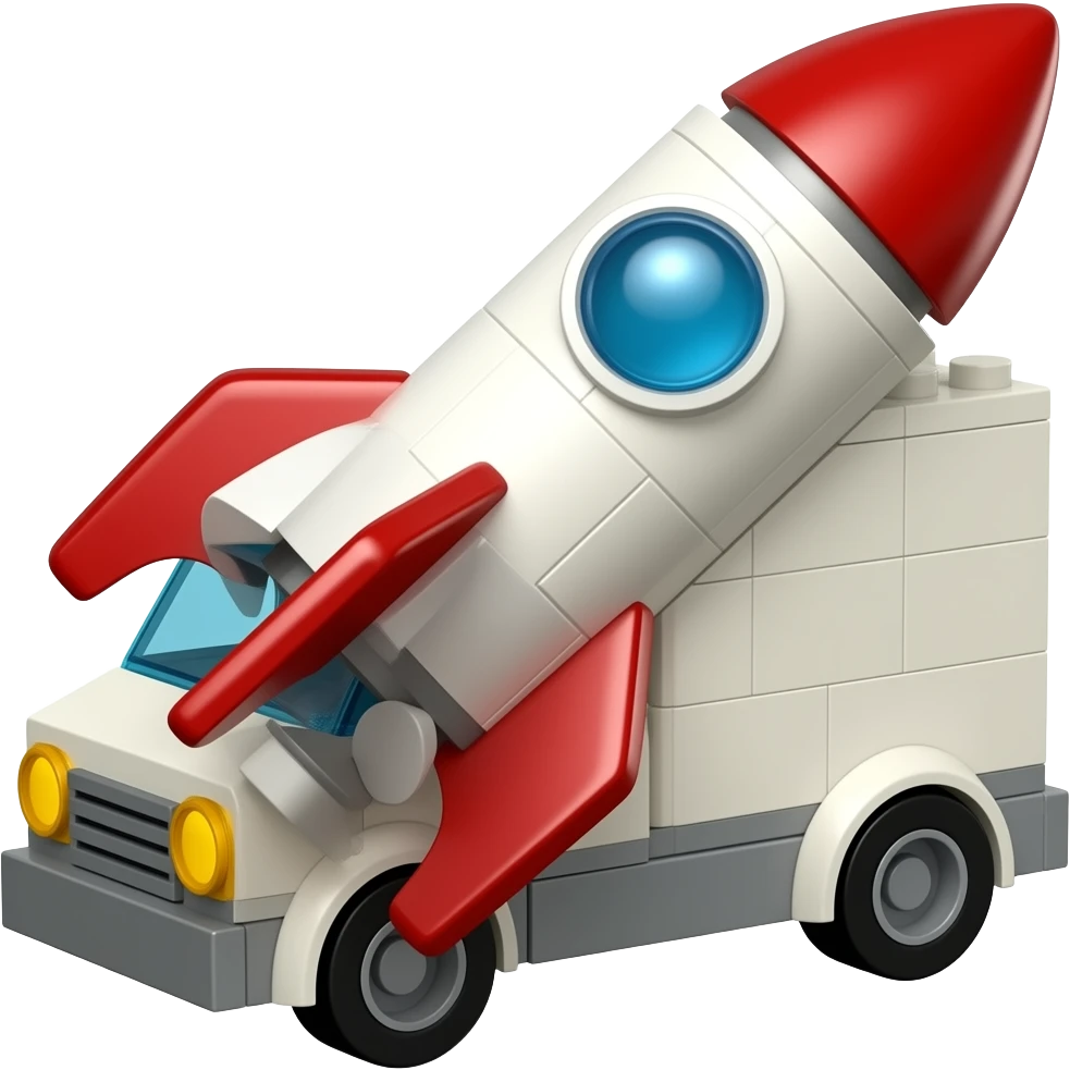 lego rocket van emoji