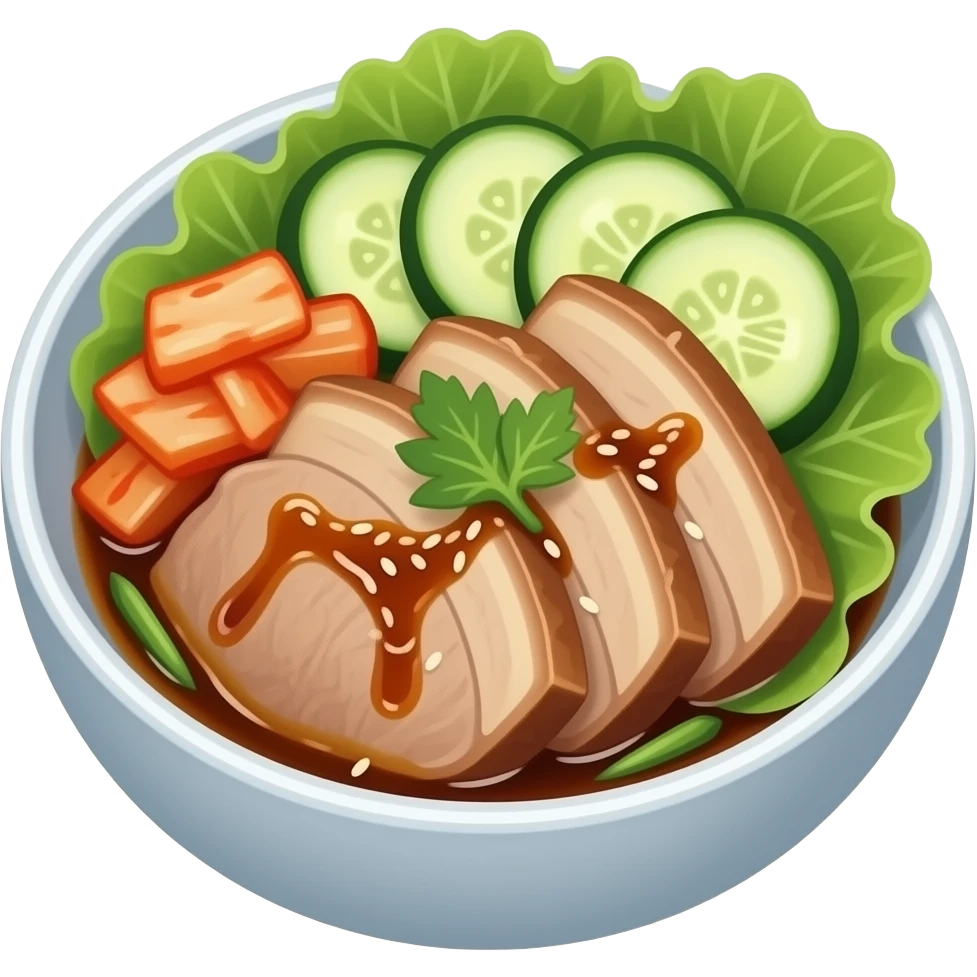 Bossam Korean Boiled-Pork no dimsum emoji
