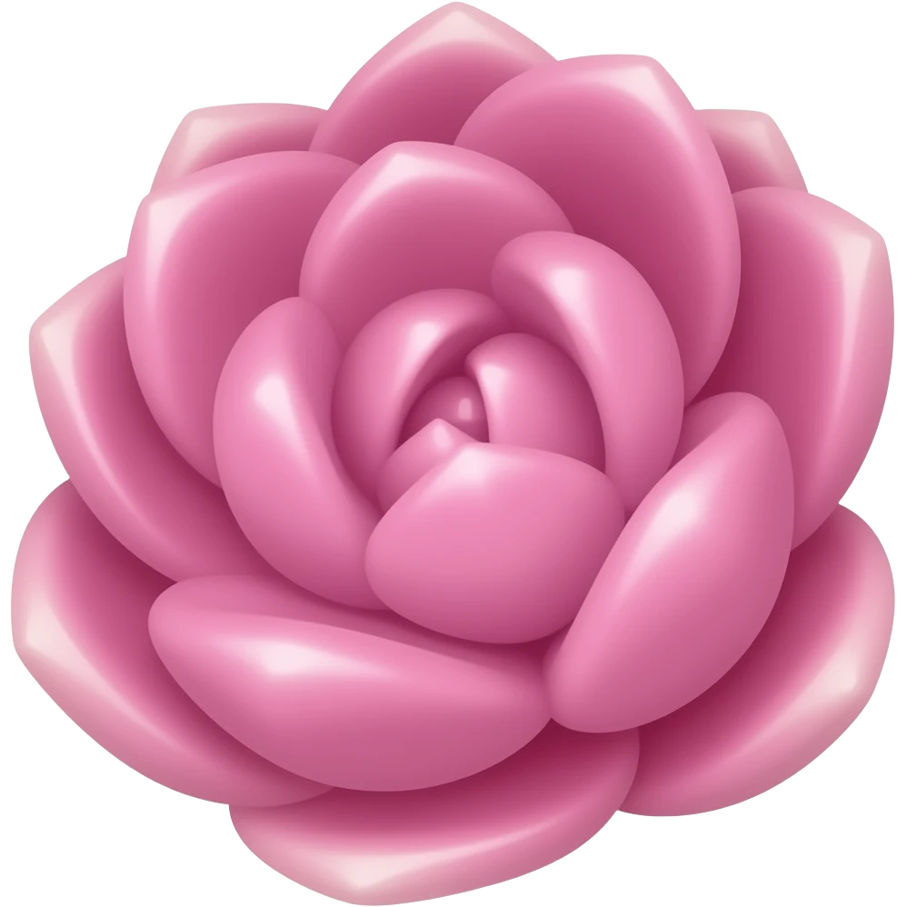 Pink succulent plant emoji