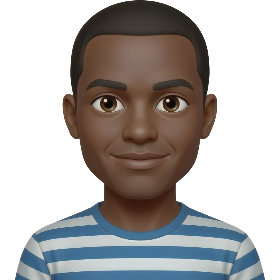 no facial hair make him black emoji