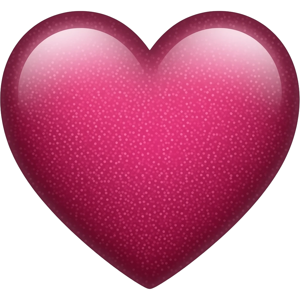 Maroon heart with shimmers emoji