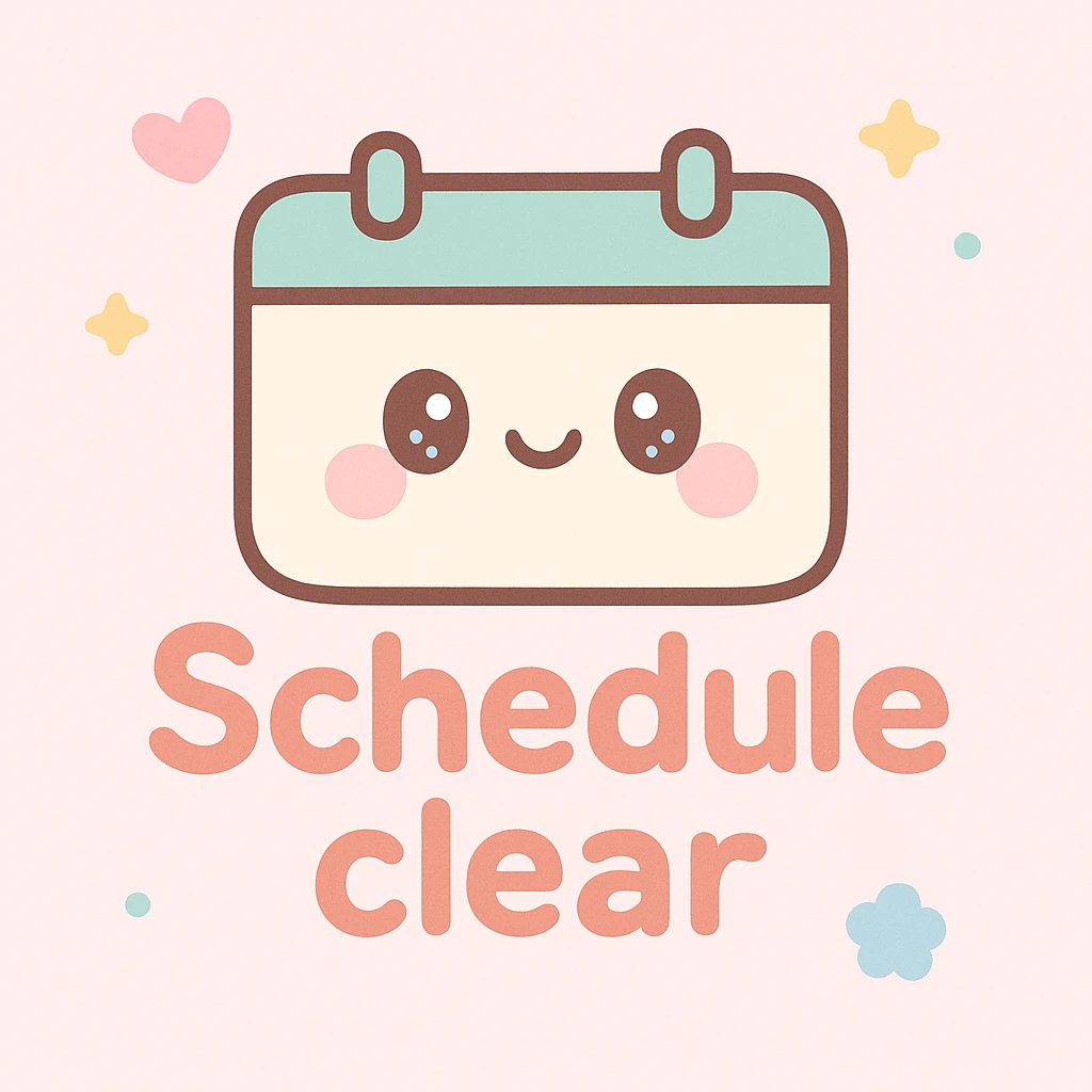 Schedule clear emoji